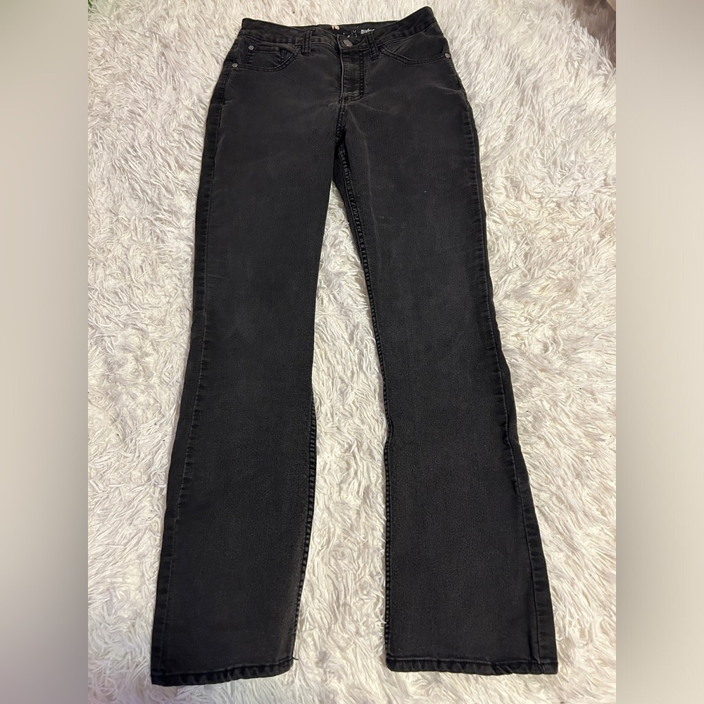 Grey/black high rise jeans